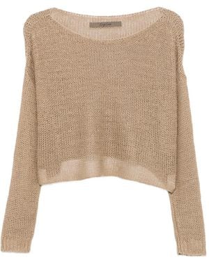 Enza Costa Jersey De Punto Abierto - Neutro