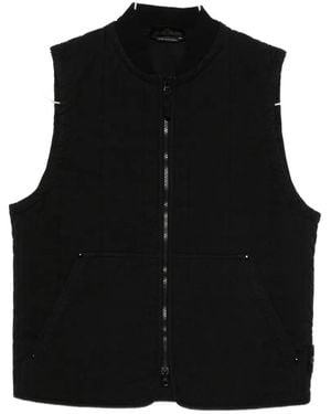 Stone Island Padded Zip-Up Gilet - Black