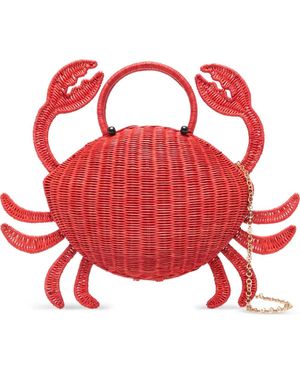 Serpui Matteo Crab Tote Bag - Red