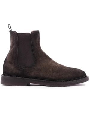 Officine Creative Hopkins Flexi 204 Suede Chelsea Boots - Black