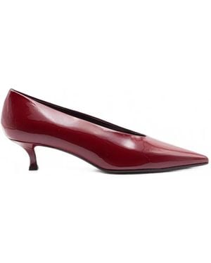 Chantal Patent Leather Pumps - Red