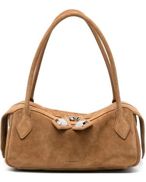 MINOBOSSI Small Anna Zip Tote Bag - Metallic