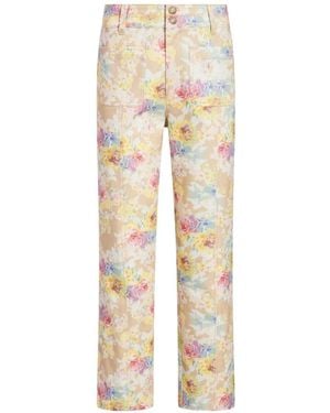 Cinq À Sept Vaqueros Capri Ikat Bouquet Dorothea - Neutro