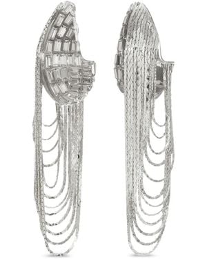 Tory Burch Runway Kettenohrringe - Weiß