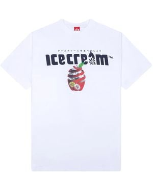 ICECREAM Luger Grafische Print T-Shirt Met Korte Mouwen - Wit