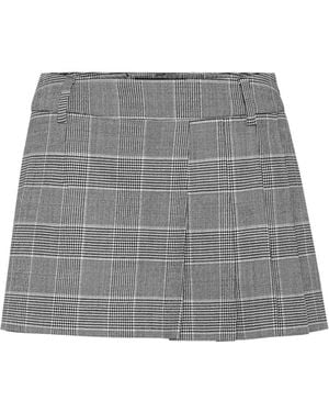 Philipp Plein Check-Pattern Skort - Grey