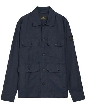 Belstaff Multi-Pocket Field Jacket - Blue