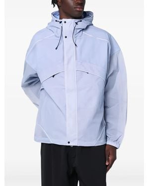 Purple Mountain Observatory フーデッド ライトジャケット - ブルー