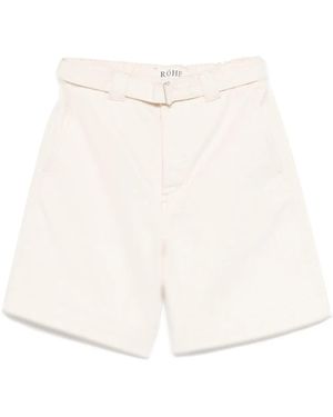 Rohe ベルテッド ショートパンツ - ホワイト