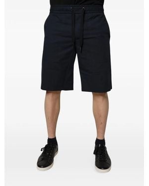 Dolce & Gabbana Short À Lien De Resserrage Et Patch Dg - Black