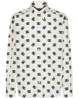 Dolce & Gabbana Dgモノグラム シャツ - グレー
