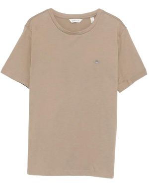 GANT Shield Short-Sleeve T-Shirt - Natural