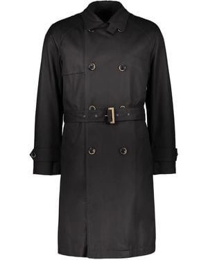Herno Belted Trench Coat - Black