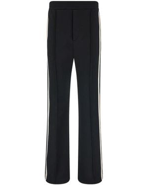Ferragamo Logo-Embroidered Track Trousers - Black