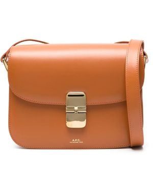 A.P.C. Bolso de hombro Grace pequeño - Marrón