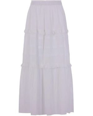 Isabel Marant Ruffled Tiered Maxi Skirt - White