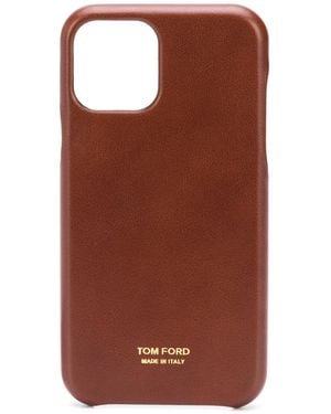 Tom Ford Logo-Print Iphone 11 Pro Case - Brown