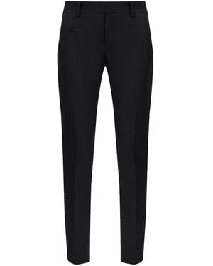 Zadig & Voltaire Logo Embellished Mid-Rise Skinny Trousers - Black