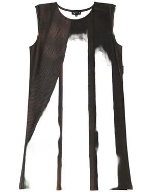 agnès b. Graphic-Print Midi Dress - Black