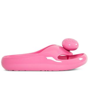 Loewe Pebble Foam Toe-Post Slide Sandals - Pink