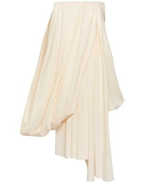 JW Anderson Draped Bustier Dress - Natural