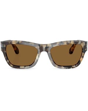 Persol Rectangle Frame Sunglasses - Brown