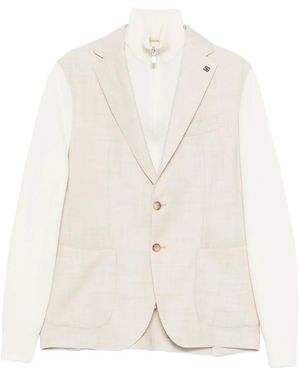 Gran Sasso Pocket Button Blazer - White