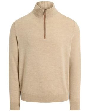 Ralph Lauren Pull À Col Zippé - Natural