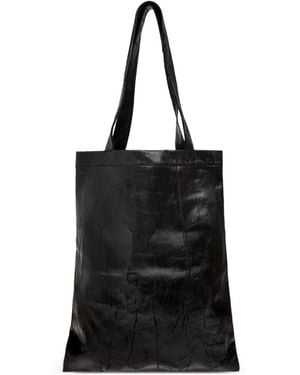Rick Owens Borsa Tote Cerata - Nero