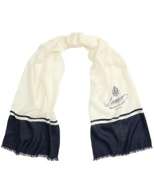 Ralph Lauren Logo-Print Scarf - White
