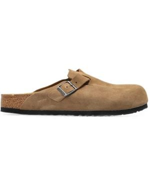 Birkenstock Boston Suede Mules - Brown