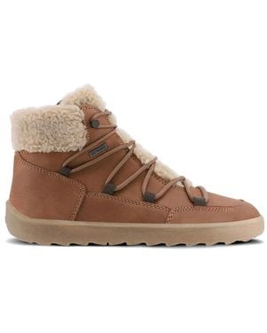Be Lenka Bliss Shearling-Trim Lace-Up Boots - Brown