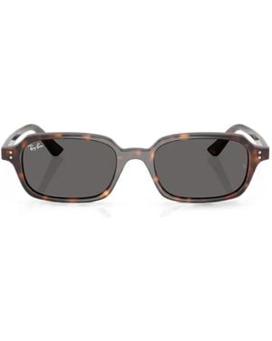Ray-Ban Zuri Rectangle-Frame Sunglasses - Gray