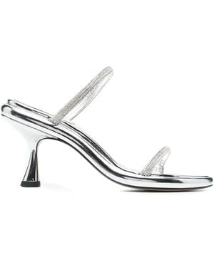 Wandler Sandali June Con Strass - Bianco