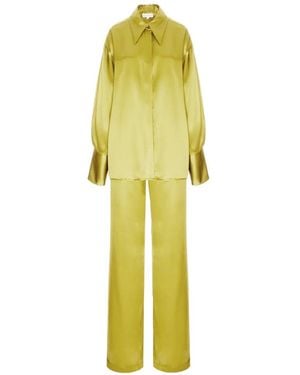 CuAnna Silk Pyjamas - Yellow