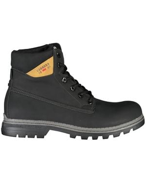 Carrera Logo-Print Lace-Up Hiking Boots - Black
