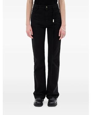 Ann Demeulemeester Ona 5 Pocket flared trousers - Negro