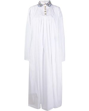 SEEN USERS Capelet Maxi Dress - White