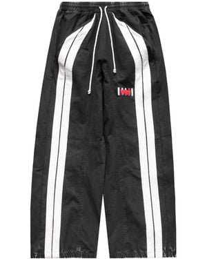 RRR123 Trappist Side-Stripe Trousers - Black
