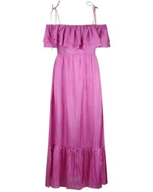 THE ROSE IBIZA Silk Maxi Dress - Purple
