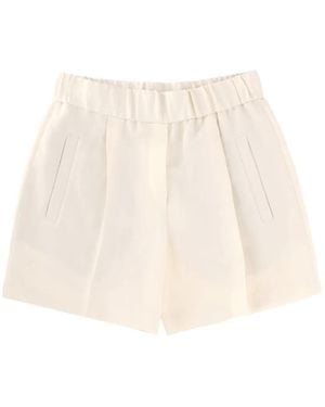Brunello Cucinelli Mini Shorts For Contemporary Style - Natural
