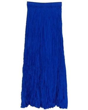 P.A.R.O.S.H. Silk Maxi Skirt - Blue