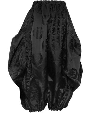 Comme des Garçons Patchwork Jacquard-Woven Trousers - Black