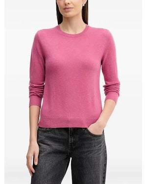 Benetton Crew-Neck Long-Sleeve Sweater - Red