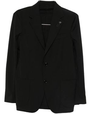 Lardini Pak Met Enkele Rij Knopen - Zwart