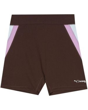 PUMA X Lemlem Logo-Embroidered Performance Shorts - Brown