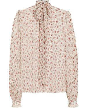 Dolce & Gabbana Floral-Print Blouse - Pink
