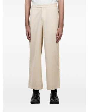 BAZISZT Beaded Trousers - Natural