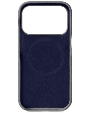 Maison De Sabre Pro Max 17 Leather Phone Case - Blue