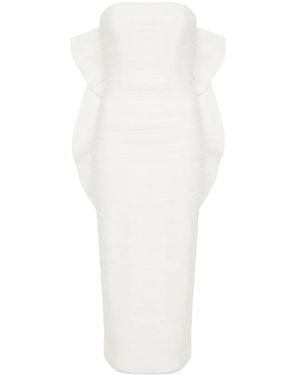 Rebecca Vallance Lily Ruffled Midi Dress - White